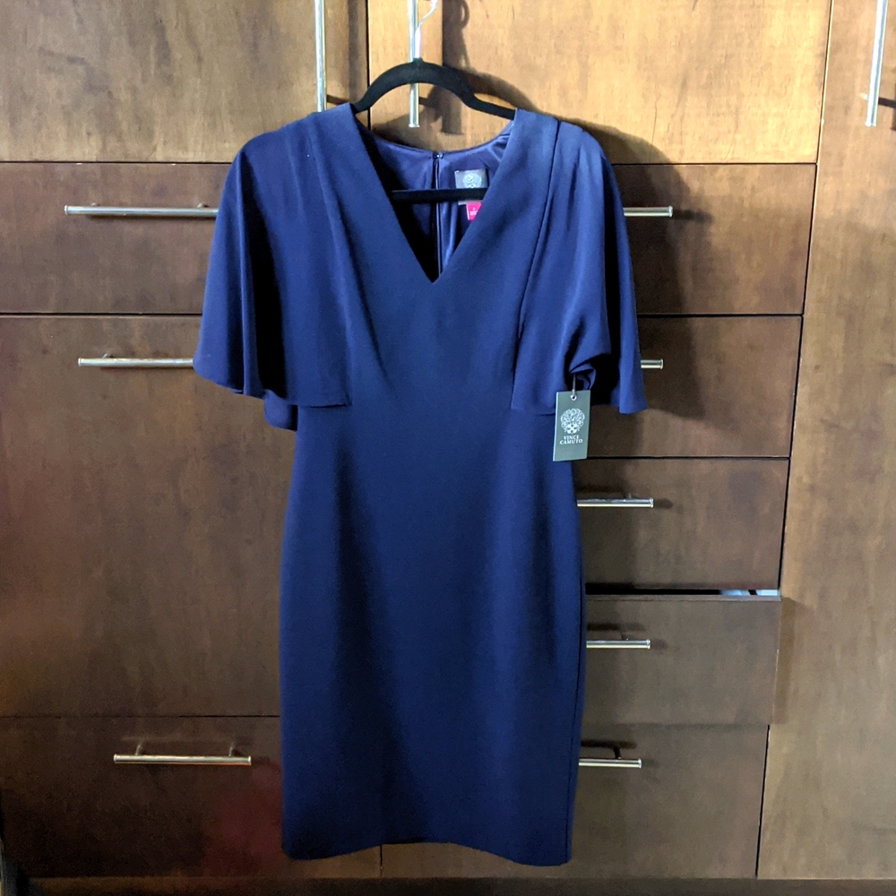 Vince Camuto navy dress